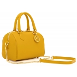 Avvenice - Thesaura - Premium Leather Bag - Yellow - Handmade in Italy - Exclusive Luxury Collection