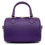 Avvenice - Thesaura - Borsa in Pelle Premium - Viola - Handmade in Italy - Exclusive Luxury Collection