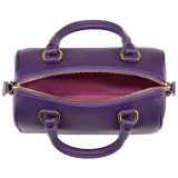 Avvenice - Thesaura - Borsa in Pelle Premium - Viola - Handmade in Italy - Exclusive Luxury Collection