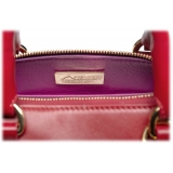 Avvenice - Thesaura - Premium Leather Bag - Red - Handmade in Italy - Exclusive Luxury Collection