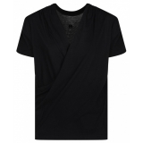 Givenchy - Black Draped T-Shirt - Givenchy Exclusive Luxury Collection