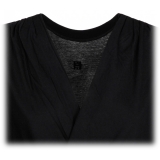 Givenchy - Black Draped T-Shirt - Givenchy Exclusive Luxury Collection