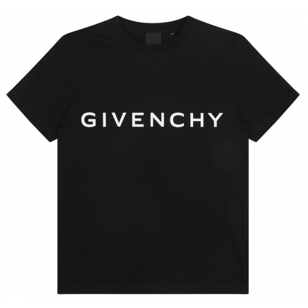 Givenchy - Black Lettering Logo T-Shirt - Givenchy Exclusive Luxury Collection