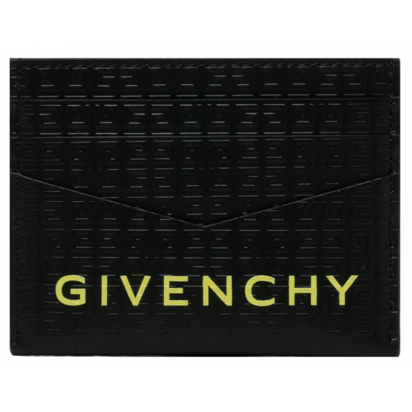 Givenchy - Black and Yellow 4G Card Holder - Givenchy Exclusive Luxury Collection