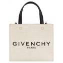 Givenchy - Beige and Black Canvas Mini Tote Bag - Givenchy Exclusive Luxury Collection