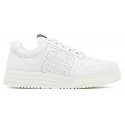 Givenchy - White Calf Leather 4G Low Top Sneakers - Givenchy Exclusive Luxury Collection