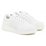 Givenchy - White Calf Leather 4G Low Top Sneakers - Givenchy Exclusive Luxury Collection