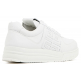 Givenchy - White Calf Leather 4G Low Top Sneakers - Givenchy Exclusive Luxury Collection