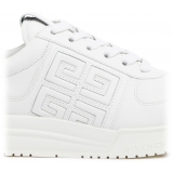 Givenchy - Sneakers Basse in Pelle di Vitello Bianca 4G - Givenchy Exclusive Luxury Collection