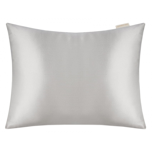 by Dariia Day - Pure Silk Pillow - Silver Grey - Fashion - Mulberry Silk - Artisan Silk Pillow - Luxury