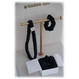 by Dariia Day - Silk Headband - Midnight Black - Fashion - New Collection - Mulberry Silk - Artisan Silk Headband - Luxury