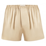 by Dariia Day - Boxer in Seta - French Beige - Fashion - New Collection - Seta Gelso - Boxer di Seta Artigianale - Luxury