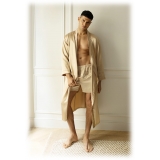 by Dariia Day - Silk Boxers - French Beige - Fashion - New Collection - Mulberry Silk - Artisan Silk Boxers - Luxury