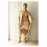 by Dariia Day - Silk Boxers - French Beige - Fashion - New Collection - Mulberry Silk - Artisan Silk Boxers - Luxury