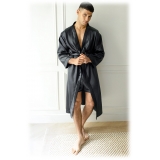 by Dariia Day - Silk Boxers - Midnight Black - Fashion - New Collection - Mulberry Silk - Artisan Silk Boxers - Luxury