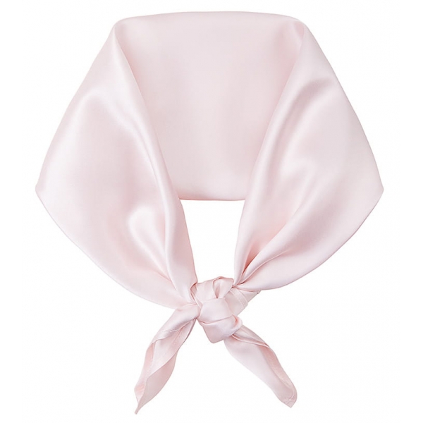 by Dariia Day - Silk Scarf Square - Blush Pink - Fashion - New Collection - Mulberry Silk - Artisan Silk Scarf - Luxury