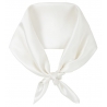by Dariia Day - Sciarpa Quadrata in Seta - Bianco Plovere - Fashion - New Collection - Seta Gelso - Sciarpa Artigianale - Luxury