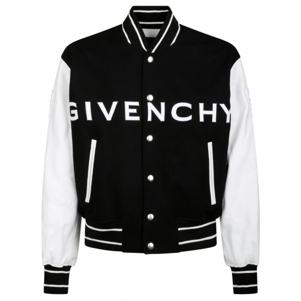 Givenchy - Black and White Bomber Jacket - Givenchy Exclusive Luxury Collection