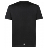 Givenchy - T-Shirt con Stampa Logo Nero - Givenchy Exclusive Luxury Collection