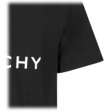 Givenchy - T-Shirt con Stampa Logo Nero - Givenchy Exclusive Luxury Collection