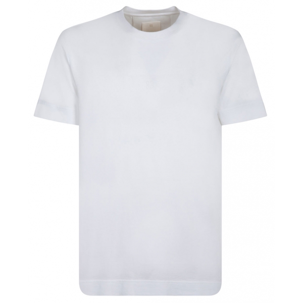 Givenchy - T-Shirt in Cotone Ricamata 4G - Givenchy Exclusive Luxury Collection