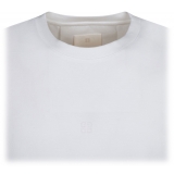 Givenchy - T-Shirt in Cotone Ricamata 4G - Givenchy Exclusive Luxury Collection