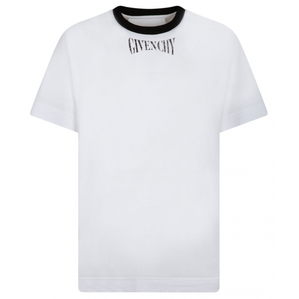 Givenchy - T-Shirt in Cotone con Stampa Logo - Givenchy Exclusive Luxury Collection