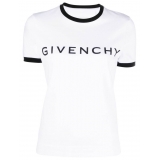 Givenchy - T-Shirt in Cotone con Stampa Logo - Givenchy Exclusive Luxury Collection