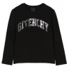 Givenchy - T-Shirt a Maniche Lunghe per Bambini in Nero - Givenchy Exclusive Luxury Collection