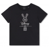 Givenchy - T-Shirt a Maniche Corte per Bambini in Nero - Givenchy Exclusive Luxury Collection