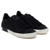 Dolce & Gabbana - Black Cordura Portofino Vintage Sneakers - Dolce & Gabbana Exclusive Luxury Collection