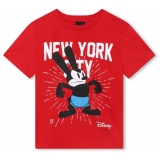 Givenchy - T-Shirt a Maniche Corte per Bambini in Rosso - Givenchy Exclusive Luxury Collection