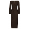 Dolce & Gabbana - Dark Brown Dress - Dolce & Gabbana Exclusive Luxury Collection