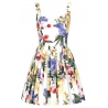 Dolce & Gabbana - White and Multicolor Dress - Dolce & Gabbana Exclusive Luxury Collection