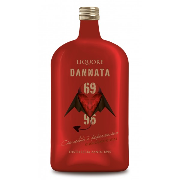 Zanin 1895 - Amarcord - Liquore Dannata - 69 - 96 - 25 % vol. - Liquore con Infuso al Cioccolato e Peperoncino