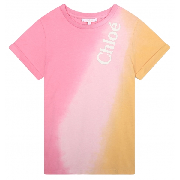 Chloé - Maglietta con Stampa Tie-Dye per Bambini - Chloé Exclusive Luxury Collection