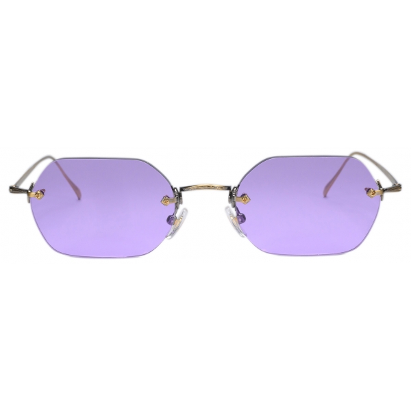 David Marc - T001 Hexagonal Glasant Sunglasses - AG - Handmade in Italy - David Marc Eyewear