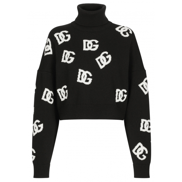 Dolce & Gabbana - Cropped Wool Sweater - Dolce & Gabbana Exclusive Luxury Collection