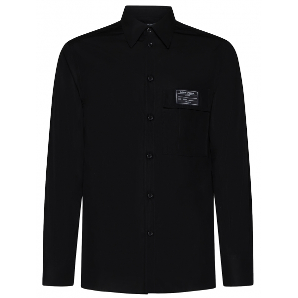 Dolce & Gabbana - Black Long Sleeves Shirt - Dolce & Gabbana Exclusive Luxury Collection