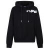 Off-White - Felpa con Cappuccio Nera con Logo Condiviso - Exclusive Luxury Collection