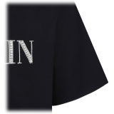 Balmain - T-Shirt Vintage Decorata con Cristalli - Nero - Balmain Exclusive Luxury Collection