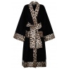 Dolce & Gabbana - Leopard Print Trim Bathrobe - Dolce & Gabbana Exclusive Luxury Collection