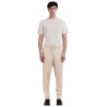 Cruna - Pantalone Burano - 1509 - Ecru - Handmade in Italy - Collezione di Alta Qualità Luxury