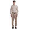 Cruna - Pantalone Mitte - 1516 - Tortora - Handmade in Italy - Collezione di Alta Qualità Luxury