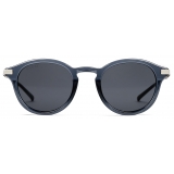 Gucci - Round Sunglasses - Transparent Blue Grey - Gucci Eyewear