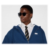 Gucci - Round Sunglasses - Transparent Blue Grey - Gucci Eyewear