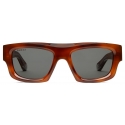 Gucci - Occhiale da Sole Rettangolari - Tartaruga Marrone Grigio - Gucci Eyewear