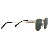 Gucci - Round Sunglasses - Gold Grey - Gucci Eyewear