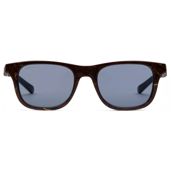 Gucci - Occhiale da Sole Quadrati - Marrone Grigio - Gucci Eyewear