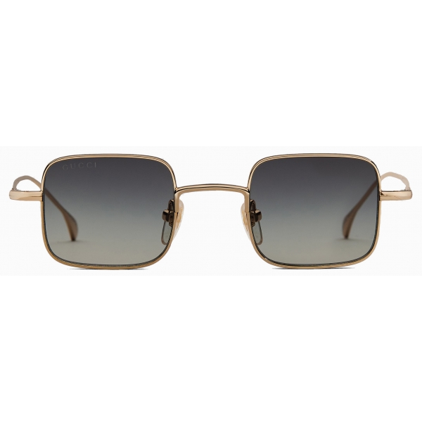Gucci - Occhiale da Sole Quadrati - Oro Grigio - Gucci Eyewear